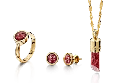 red gold jewellery