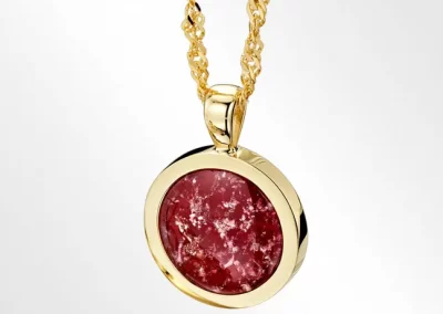 ruby red pendant
